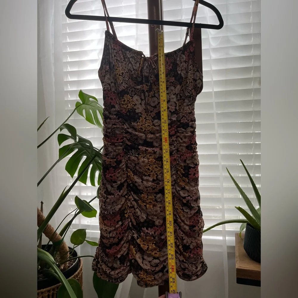 Ultra Flirt Floral Spaghetti Strap Mini Dress, size small